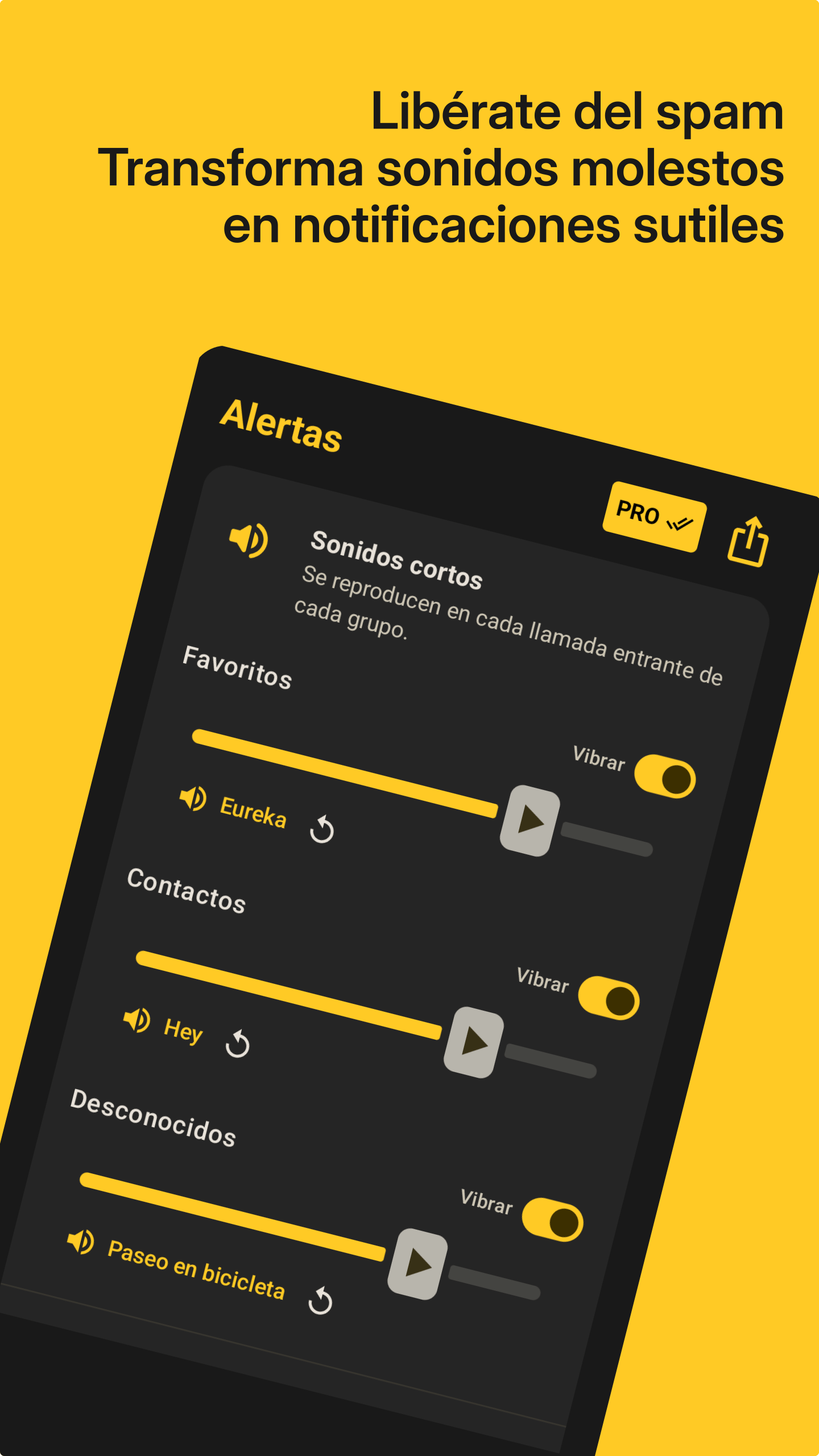 Pantalla de Alertas del Blocker